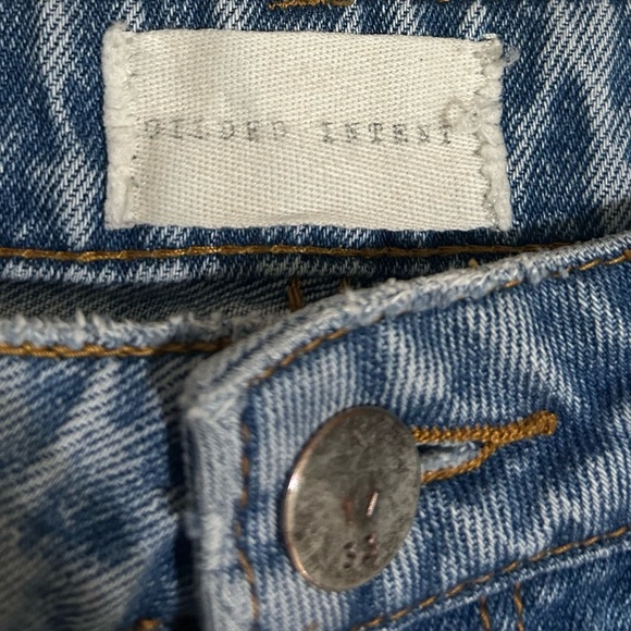 Gilded Intent Distressed Boyfriend Lightwash Jeans - Picture 2 of 10